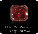 1.01ct Cut Cornered Square - Fancy Red - VS2 GIA certificate. 