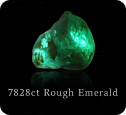 7828ct Rough Emerald - IGI certificate. 