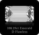 108.39ct Emerald D-FL GIA certificate.