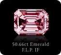 50.66ct Emerald - Fancy Light Pink - FL GIA certificate.