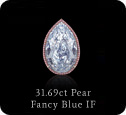 31.69ct Pear - Fancy Blue - IF GIA certificate.